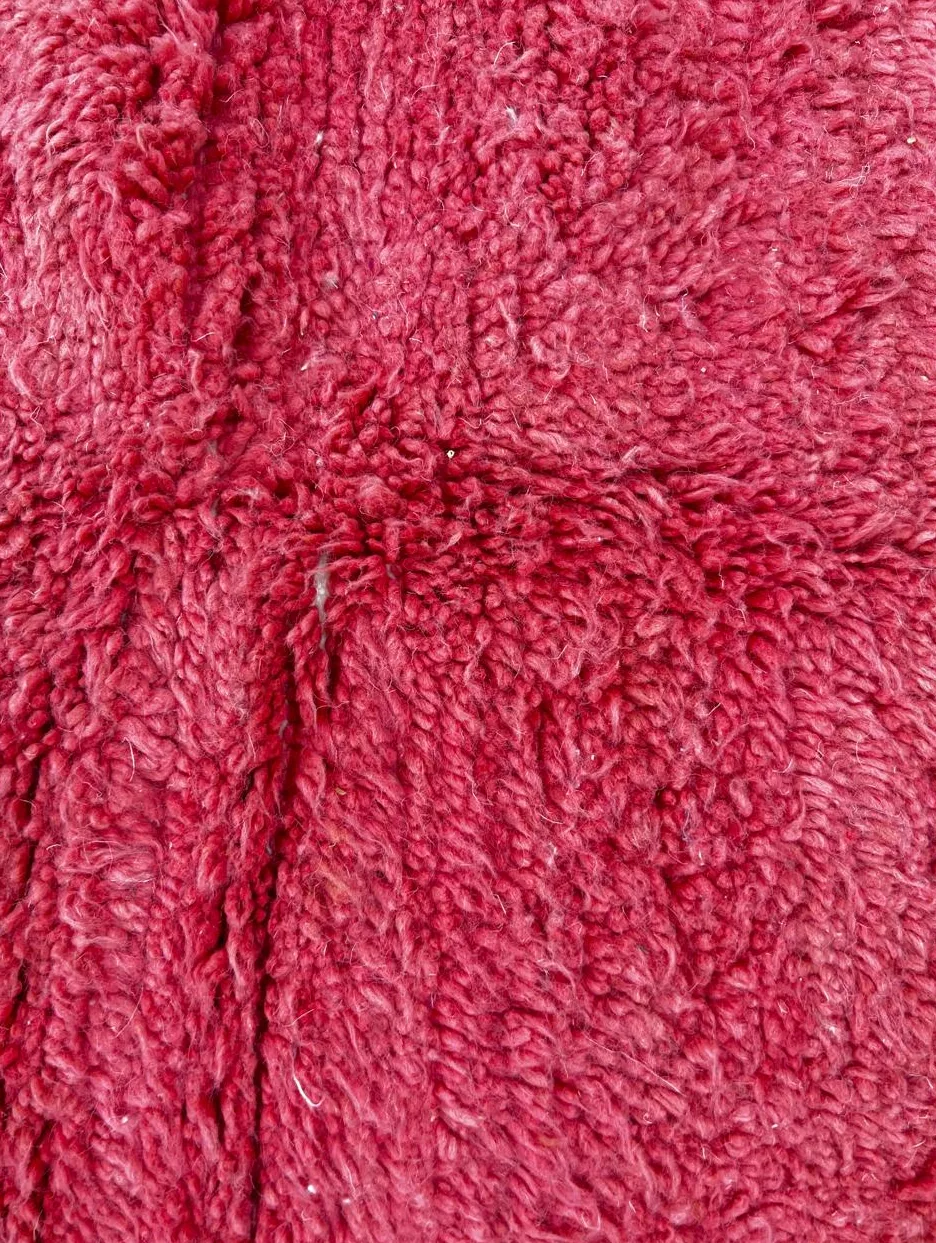 Tapis rond berbère Yidir aux motifs géométriques, vue 4 sur 4