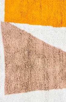 Tapis rond berbère Zagora au dessin abstrait, vue 3 sur 4