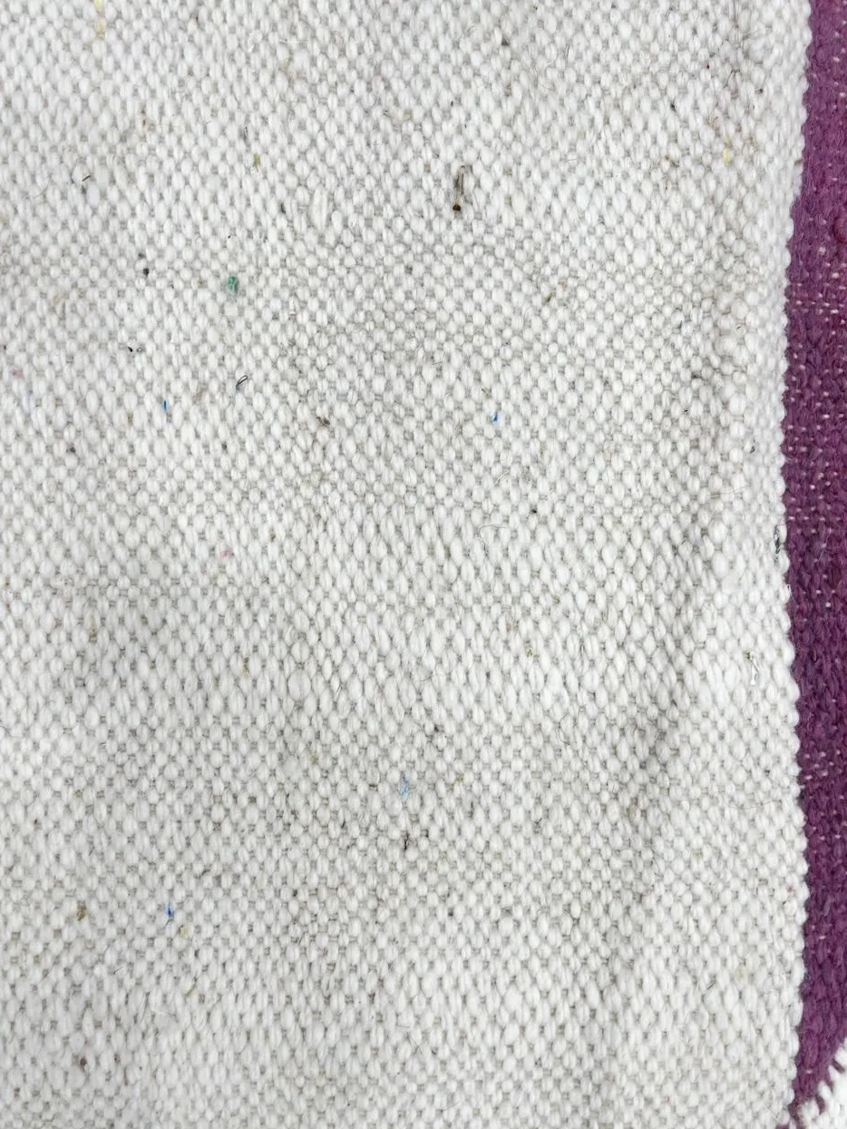 Tapis rond kilim Tasa uni, vue 3 sur 4