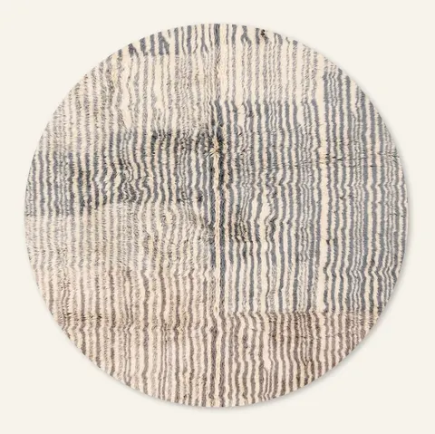 Tapis rond Mrirt Azigza — tapis mrirt